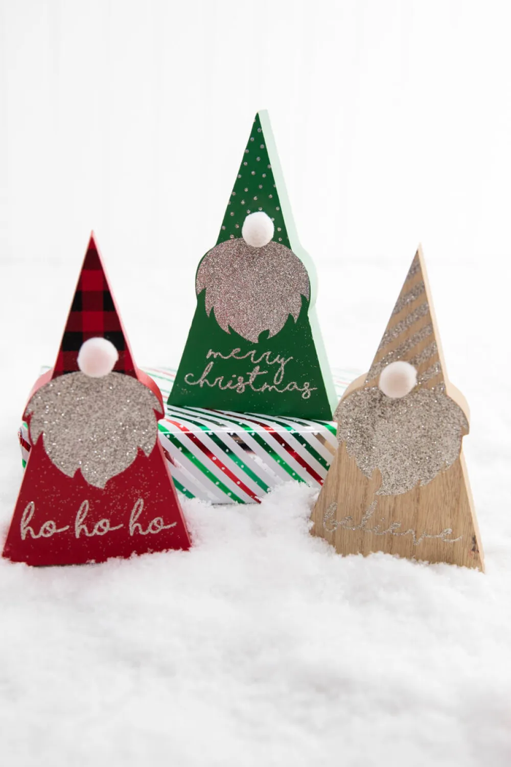 Decorator's Warehouse 6.5" Wood Holiday Gnome > Christmas Accents|Christmas Decor
