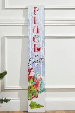 Decorator's Warehouse 42" Wood Holiday Porch Sign > Christmas Decor