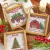 Decorator's Warehouse 5.5" Wood Holiday Scene Hanging Sign > Christmas Ornaments|Farmhouse