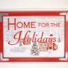 Decorator's Warehouse 25.9” Wood “Home For The Holidays” Wall Decor > Christmas Sale|Christmas Decor