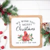 Decorator's Warehouse 16” Wood & Metal Wish You A Merry Christmas Wall Decor > Cardinal|Christmas Decor