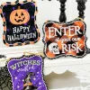 Decorator's Warehouse 7"x 6" Assorted Halloween Embossed Sign > Halloween|Halloween
