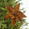 Decorator's Warehouse 19" x 12" Brown Poinsettia Stem > Winter Woodland|Sugar & Spice