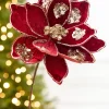 Decorator's Warehouse 19" x 10" Burgundy Magnolia Stem > Jewel Tones|2026 New Additions
