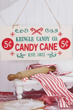 Decorator's Warehouse 8" x 17" Candy Cane Ornament > Peppermint
