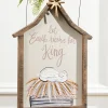 Decorator's Warehouse 8" x 10.5" Creche "Let Earth Receive Her King" Wall Sign > Christmas Decor|Nativity Ornaments