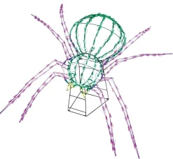 Decorator's Warehouse 28" x 40" 3D Scary Spider (Twinkling) > Lit Signs|Christmas Decor