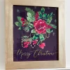 Decorator's Warehouse 16" x 18" Floral Wood Wall Decor > Jewel Tones|Christmas Decor
