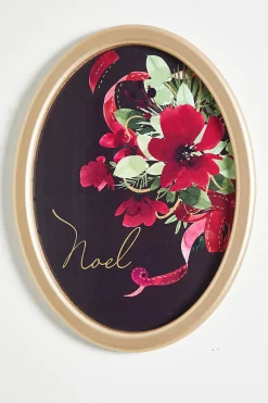 Decorator's Warehouse 12" x 16" Floral Wood Wall Decor > Jewel Tones|Christmas Accents