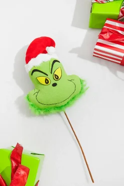 Decorator's Warehouse 24” x 9.5" Green Monster Head Pick > Christmas Sprays|Christmas Decor