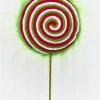 Decorator's Warehouse 19.5" x 6.5” Green, Red & White Furry Lollipop Spray > Storyville|2026 New Additions