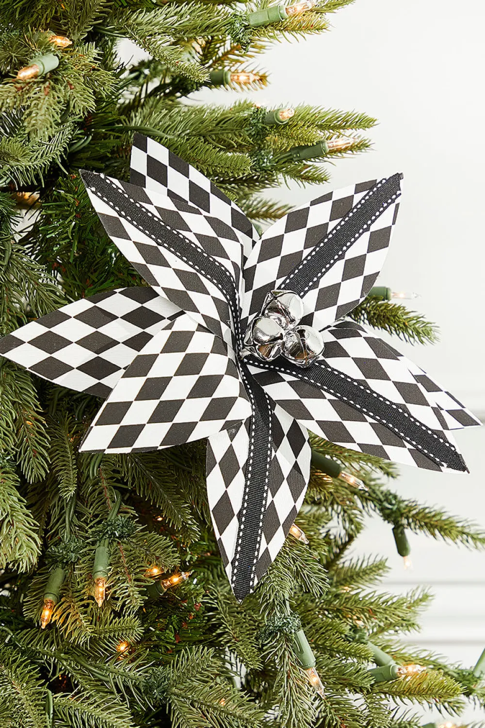Decorator's Warehouse 21” x 12" Harlequin Poinsettia Spray > Nutcracker|Christmas Flowers