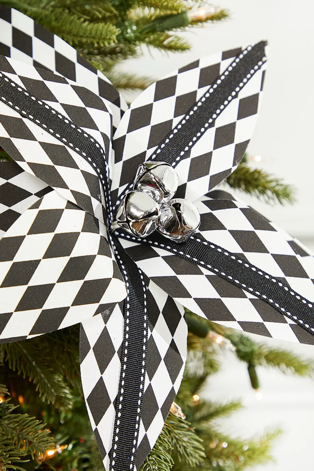 Decorator's Warehouse 21” x 12" Harlequin Poinsettia Spray > Nutcracker|Christmas Flowers