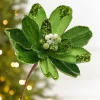Decorator's Warehouse 18" x 9" Lime Jewel Magnolia Stem > Christmas Decor|Retro Brites