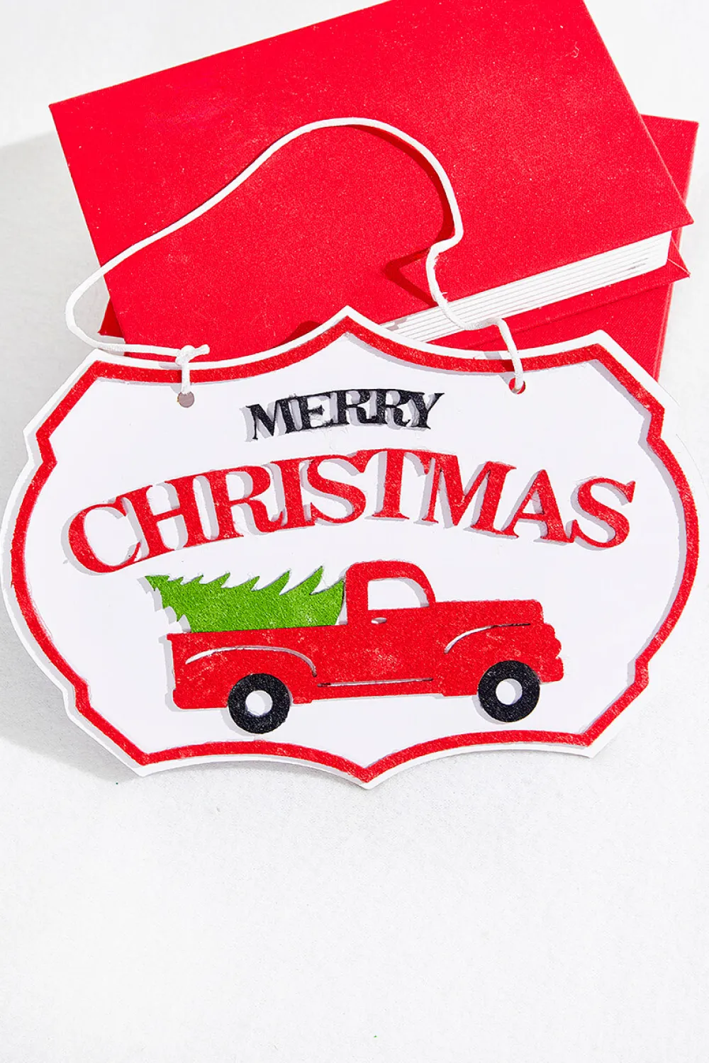Decorator's Warehouse 6.5" x 10" Merry Christmas with Truck Ornament > Sale|Farmhouse