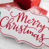 Decorator's Warehouse 18" x 9” Metal Merry Christmas Wall Piece > North Pole Party