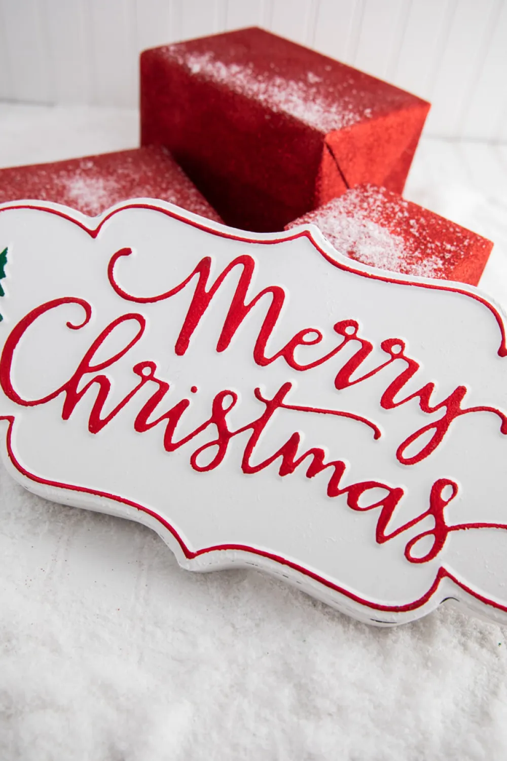Decorator's Warehouse 18" x 9” Metal Merry Christmas Wall Piece > North Pole Party