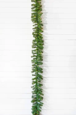 Decorator's Warehouse 9' x 10" Norway Pine Garland 200T/50Clear/Outdoor/UL > Christmas Decor|Outdoor Lighting