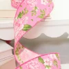 Decorator's Warehouse 2.5”x10 Pink Spring Floral Ribbon > Easter Decor|Easter Decor