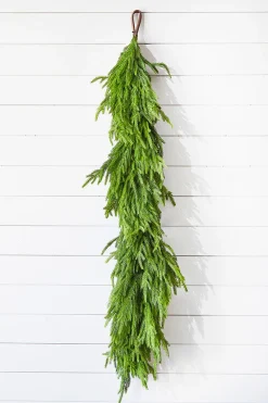 Decorator's Warehouse 60" x 16" Real Touch Deluxe Norfolk Pine Garland > Believe|Natural Greenery