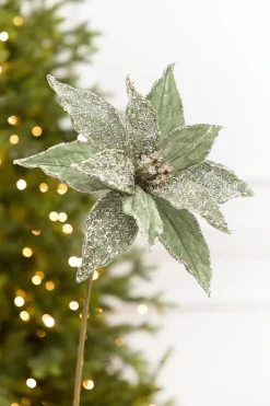 Decorator's Warehouse 20" x 12” Sage Poinsettia Stem > Sage & Pearl|2026 New Additions