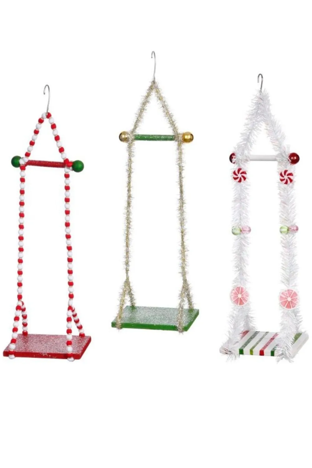 Decorator's Warehouse 6x18" Single Elf Swing, Small - Assortment of 3 - Mark Roberts > Mark Roberts