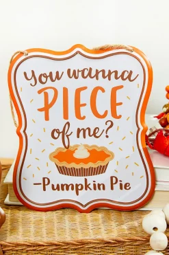 Decorator's Warehouse 7" x 6" Tin Thanksgiving Sign > Fall Decor|Fall Decor