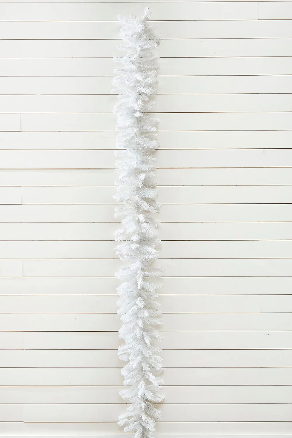 Decorator's Warehouse 9' x 12" White Crystal Spruce Garland > White Christmas|Christmas Decor