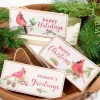 Decorator's Warehouse 3.5" x 8" Wooden Cardinal on Branch Sign Ornament > Christmas Ornaments|Cardinal