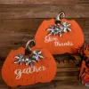 Decorator's Warehouse 15x16 Wooden/Metal Greeting Pumpkin > Fall Decor|Fall Decor