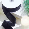 Decorator's Warehouse 1.5" x 10 Yard Black Unwired Velvet Ribbon > Christmas Ribbon|Nutcracker