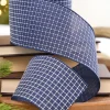 Decorator's Warehouse 4" x 10 Yard Blue & White Checkered Stitch Ribbon > Farmhouse|Christmas Ribbon