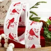 Decorator's Warehouse 2.5" x 10 Yard Cardinal/Branch/Berry/Drift - White and Red > Cardinal|Christmas Decor