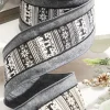 Decorator's Warehouse 4” x 10 Yard Gray Wool Edge Scandinavian Center Stripe Ribbon > Christmas Ribbon|Christmas Sale