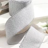 Decorator's Warehouse 4” x 10 Yard Gray Woven Dot Knitted Ribbon > Christmas Ribbon|Christmas Sale