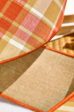 Decorator's Warehouse 4" x 5 Yard Harvest Fall Plaid Ribbon > Fall Decor|Christmas Ribbon