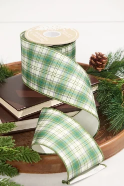 Decorator's Warehouse 4" x 10 Yard Hunter Green Plaid Ribbon > Winter Woodland|Kristin'S Picks