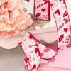Decorator's Warehouse 1.5" x 10 Yard Letters/Hearts/ XOXO Patterned Ribbon > Valentine'S Ribbon|Christmas Decor