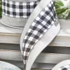 Decorator's Warehouse 4” x 10 Yard Metallic Check Solid Edge Wired Ribbon > Christmas Ribbon|Christmas Sale