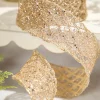 Decorator's Warehouse 2.5" x 10 Yard Platinum Wired Ribbon > Christmas Ribbon|Christmas Decor