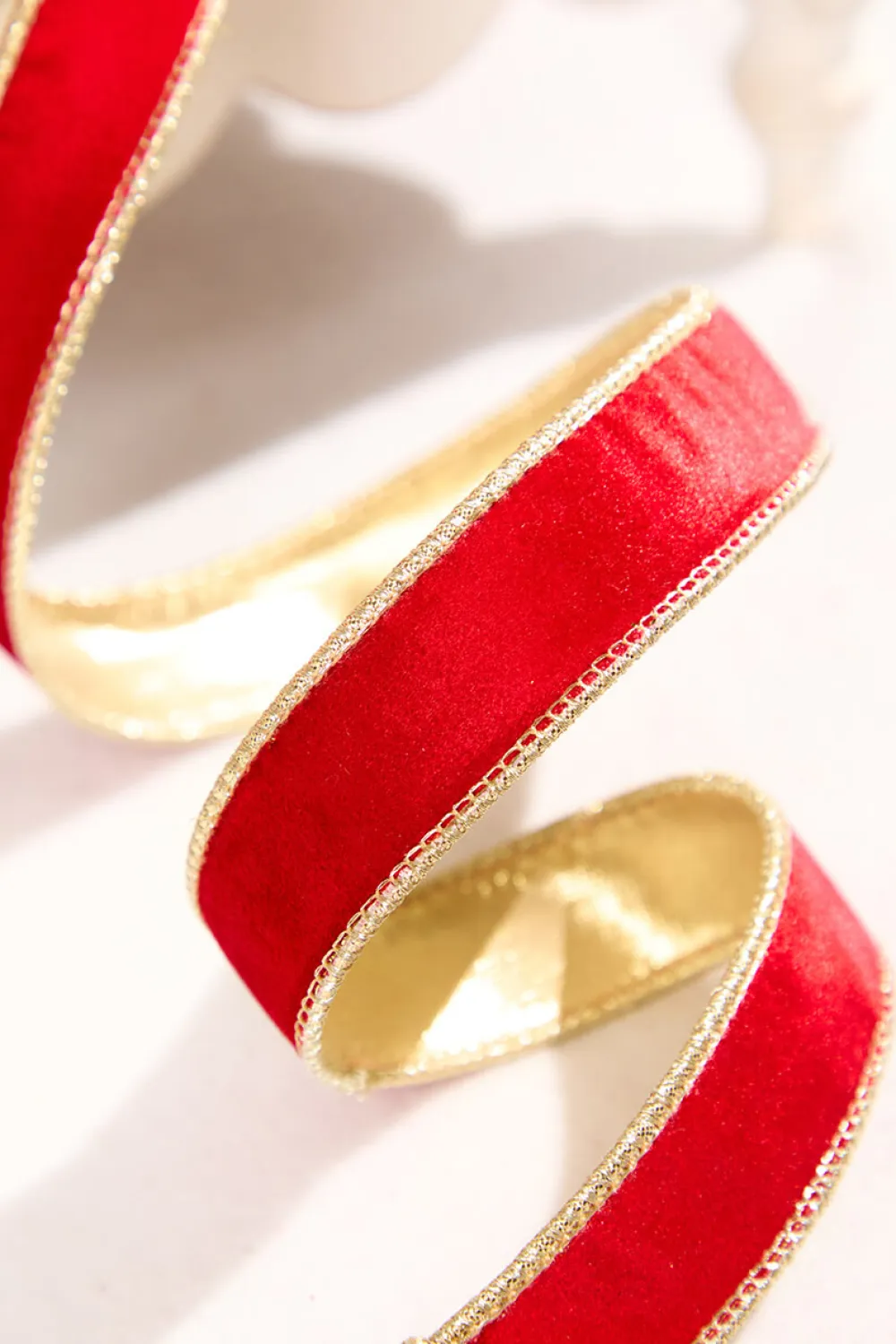 Decorator's Warehouse 1" x 10 Yard Red Velvet Ribbon > Christmas Ribbon|Classic Christmas