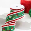 Decorator's Warehouse 4" x 10 Yards Elf Hats/Legs Ribbon > Christmas Decor|Christmas Ribbon