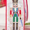 Decorator's Warehouse 2.5" x 10 Yards Nutcracker Ribbon > Christmas Ribbon|Nutcracker