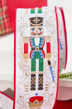 Decorator's Warehouse 2.5" x 10 Yards Nutcracker Ribbon > Christmas Ribbon|Nutcracker