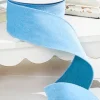 Decorator's Warehouse 2.5" x 10 Yard Soft Blue Wired Velvet Ribbon > Christmas Ribbon|Luxe Noel