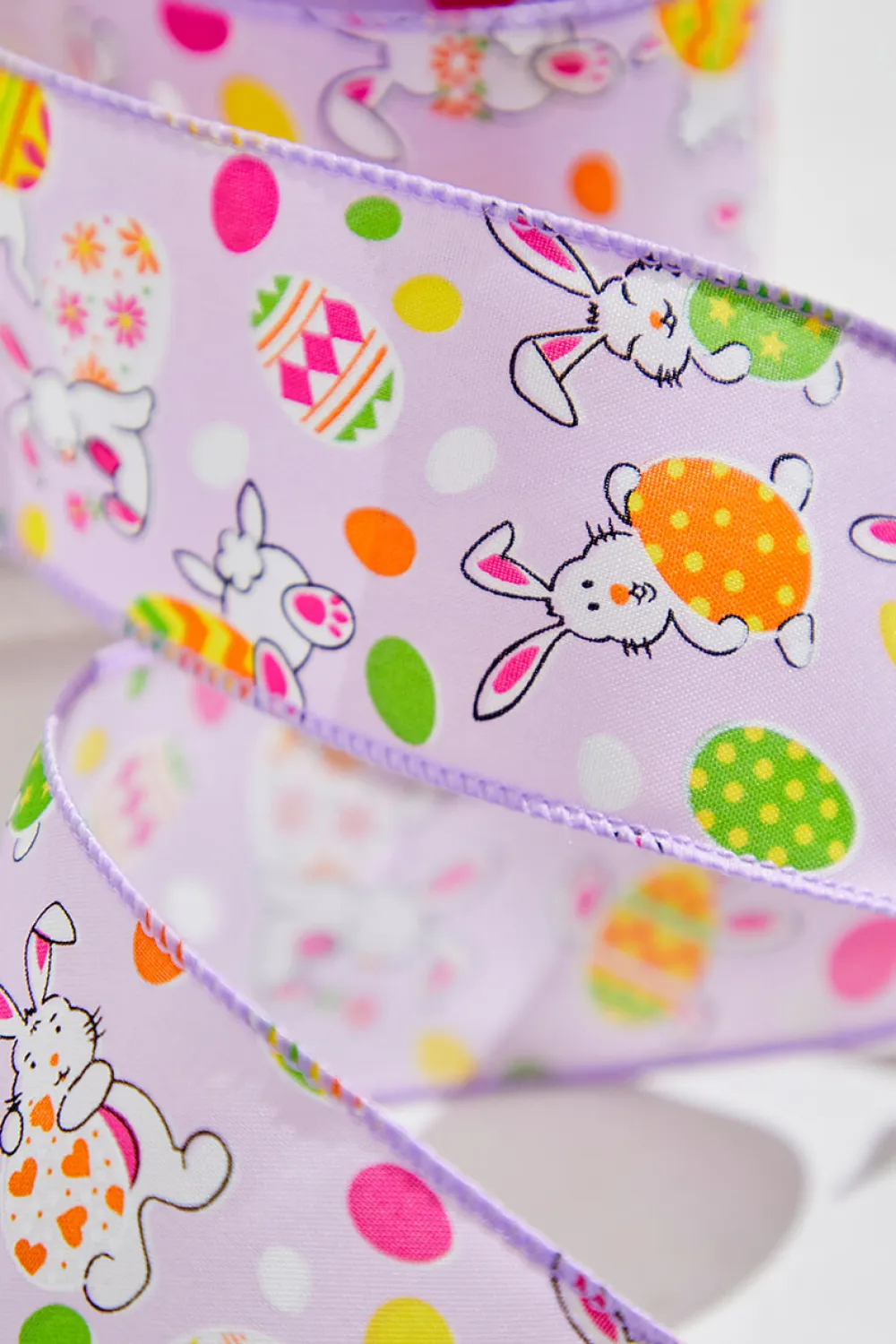Decorator's Warehouse 2.5" x 10 Yards Purple Bunny Eggs Ribbon > Easter Decor|Easter Decor