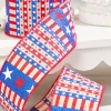 Decorator's Warehouse 2.5" x 10 Yards Star Stripe Ribbon- Light Canvas > Patriotic Decor|Patriotic Decor