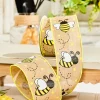 Decorator's Warehouse 2.5" 10 Yard Burlap Bee Yellow Polka Dot Ribbon > Christmas Decor|Spring Decor